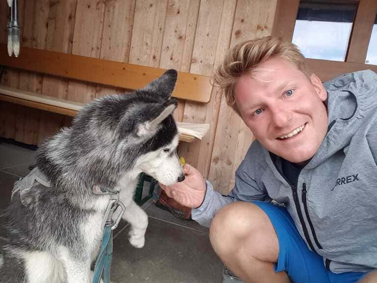 Martin mit Husky